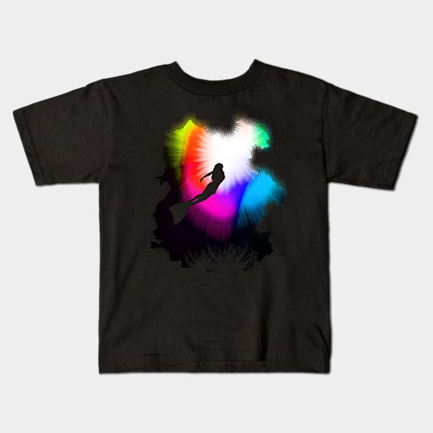 Rainbow Deep Kids T-Shirt by orangpalsu